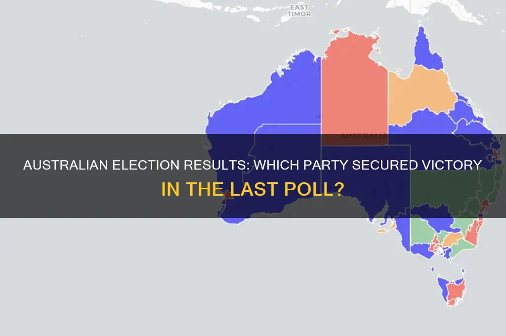 which australian political party won the last election