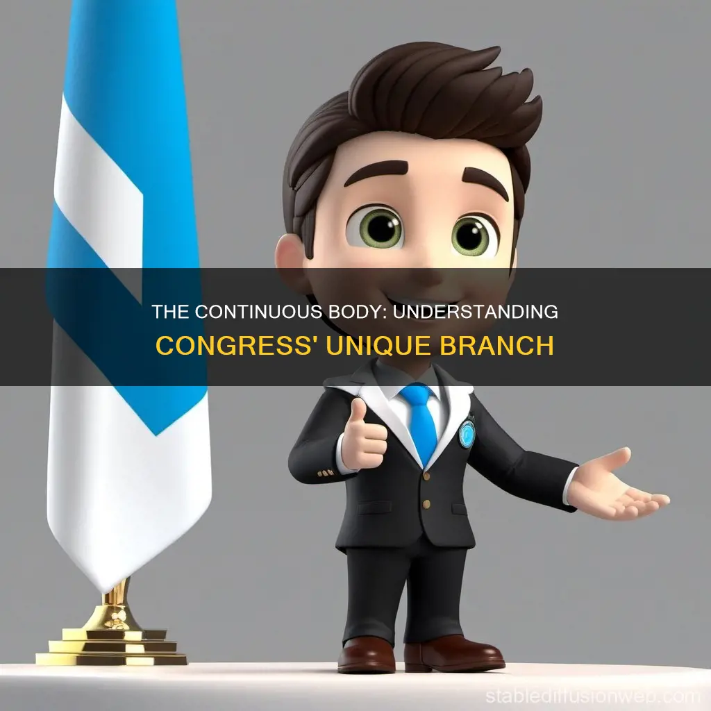 which branch of congress has a continuous body