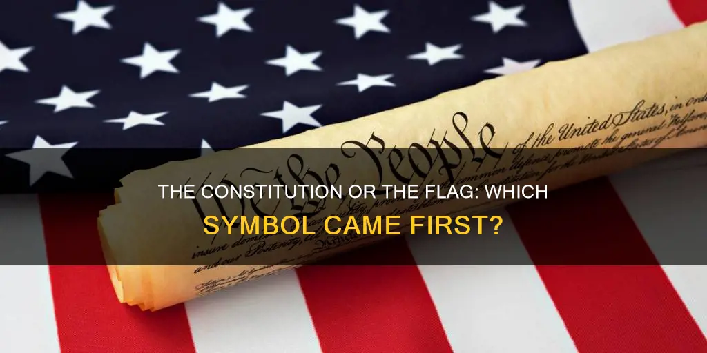 which came first the constitution or the flag