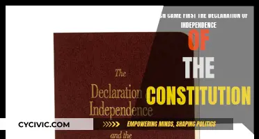 The Independence-Constitution Conundrum: Which Came First?