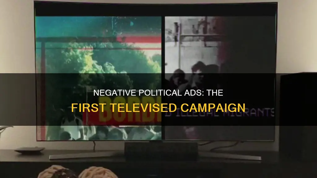 which campaign ran the first negative televised political ad
