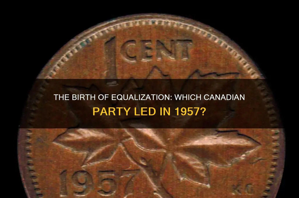 which canadian political party created the equalization in 1957