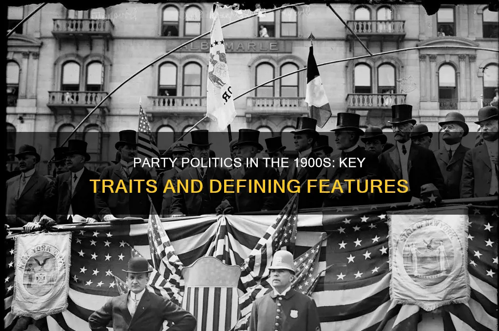which characteristic reflects party politics of the 1900s