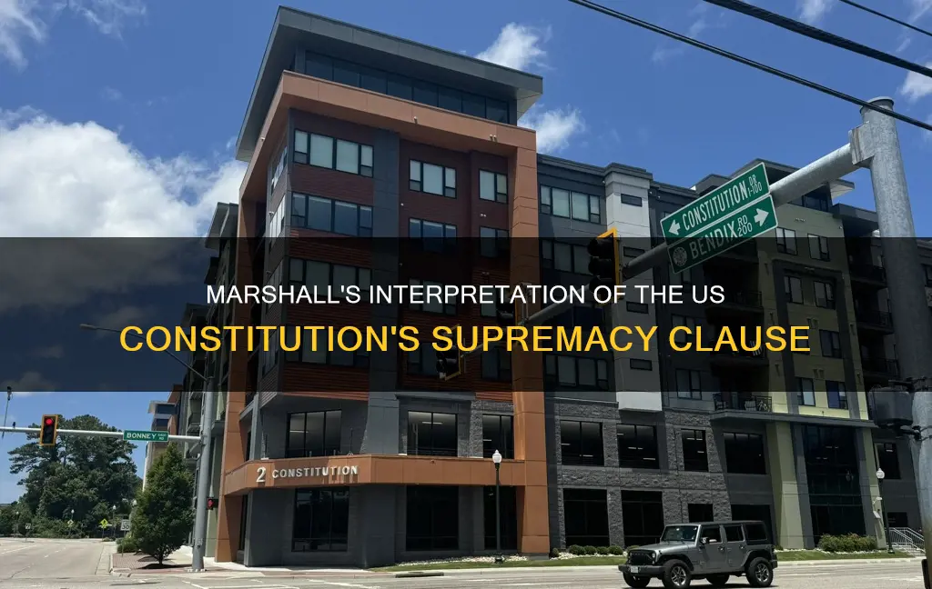 which clause of the us constitution does marshall