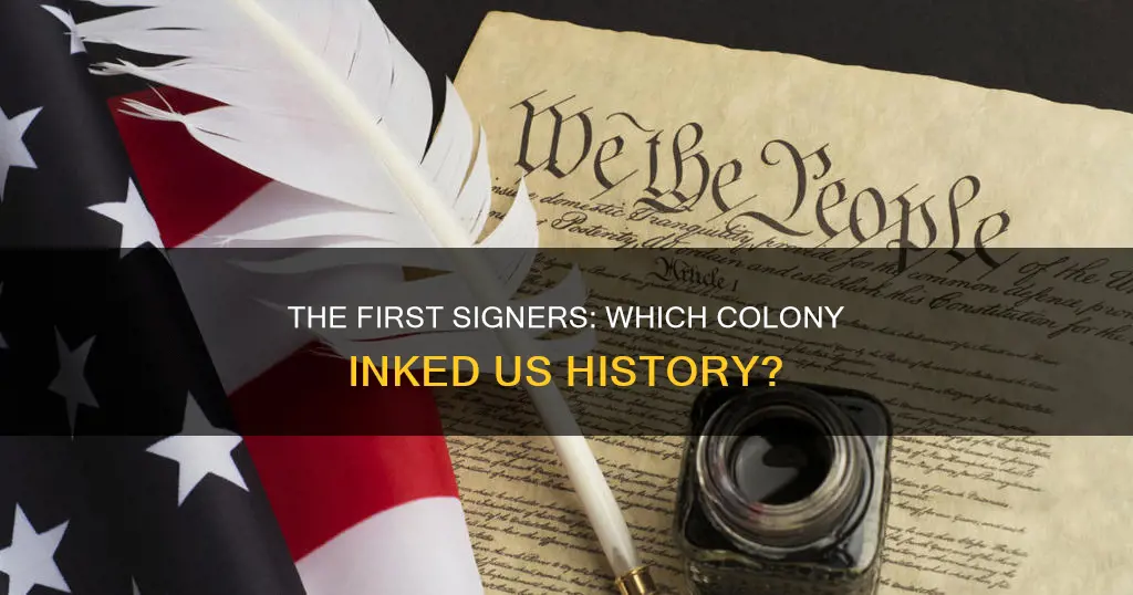 which colony was the first to sign the us constitution
