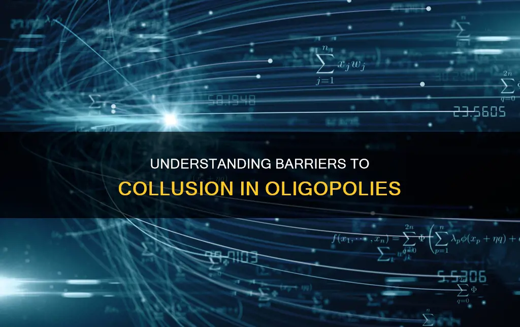 which constitutes an obstacle to collusion among oligopolists