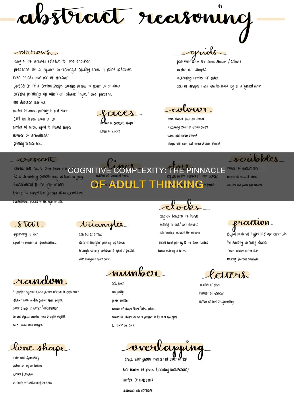 which constitutes the highest level of thinking in adulthood