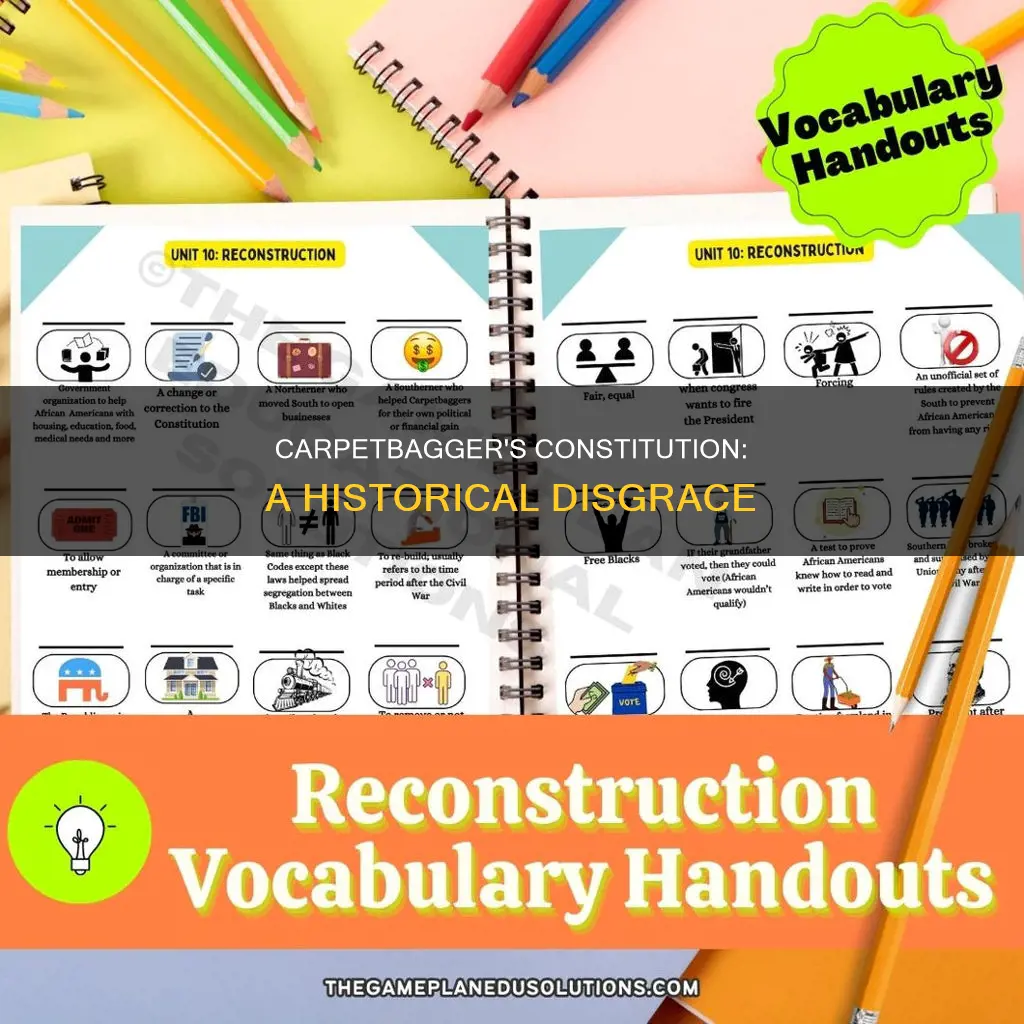 which constitution was pejoratively known as the carpetbagger