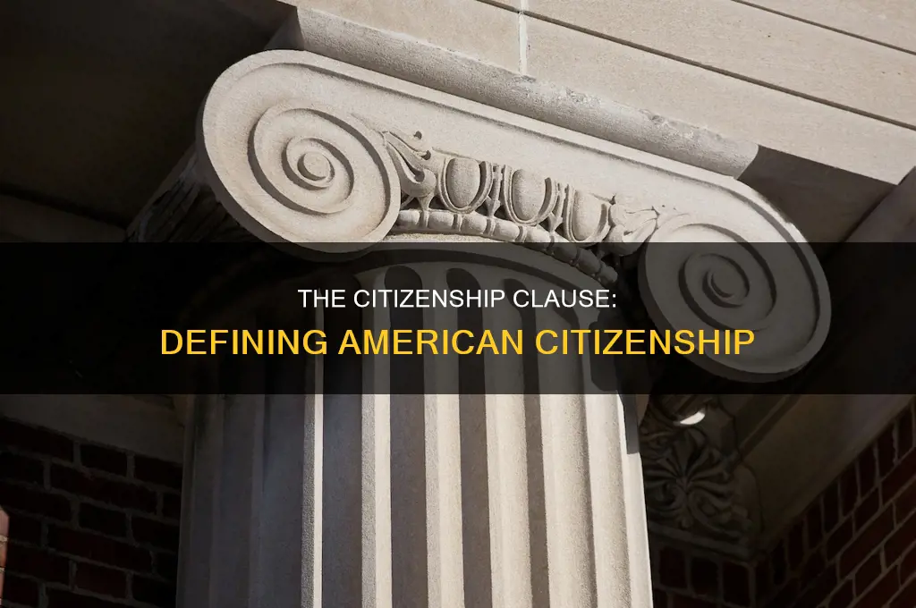 which constitutional amendment defines citizenship