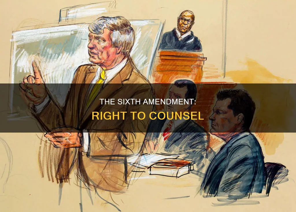 which constitutional amendment defines the right to counsel