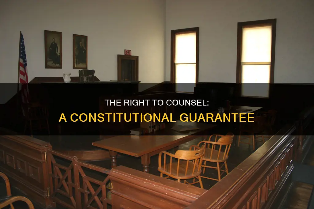 which constitutional amendment gives criminal defendants the right to counsel