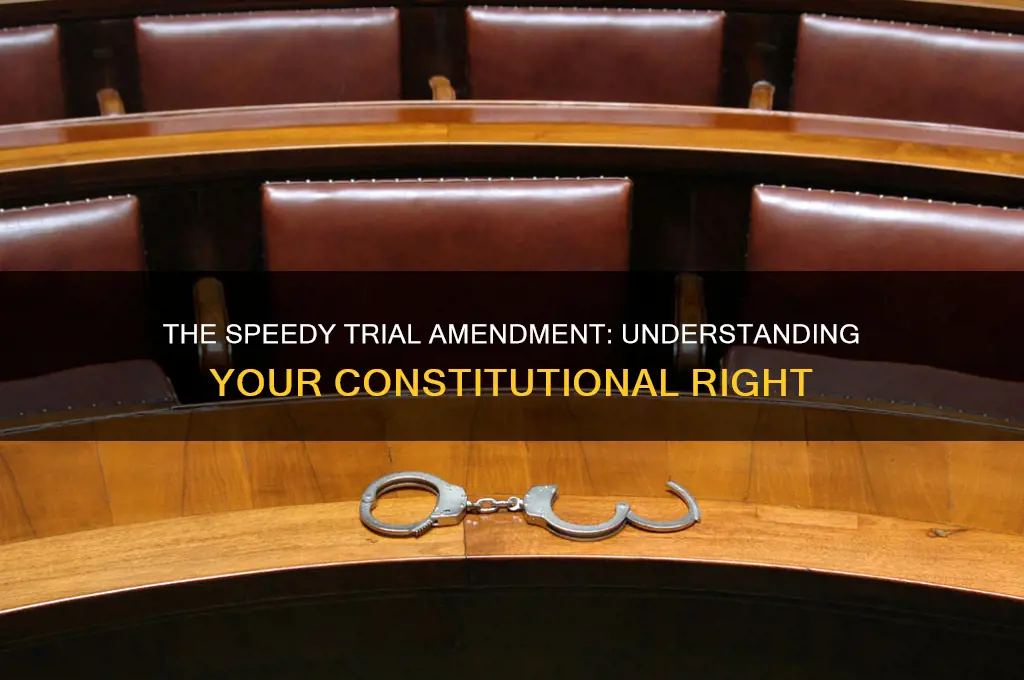 which constitutional amendment guarantees the right to a speedy trial