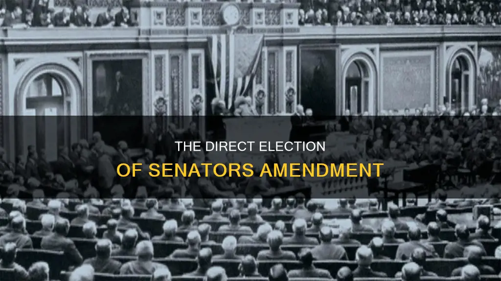 which constitutional amendment provides for the direct election of senators
