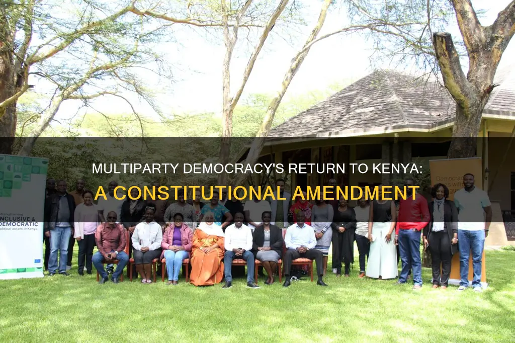 which constitutional amendment reintroduced multiparty democracy in kenya
