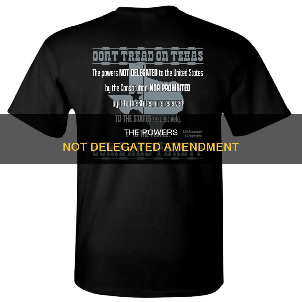 which constitutional amendment states that all powers not specifically delegated