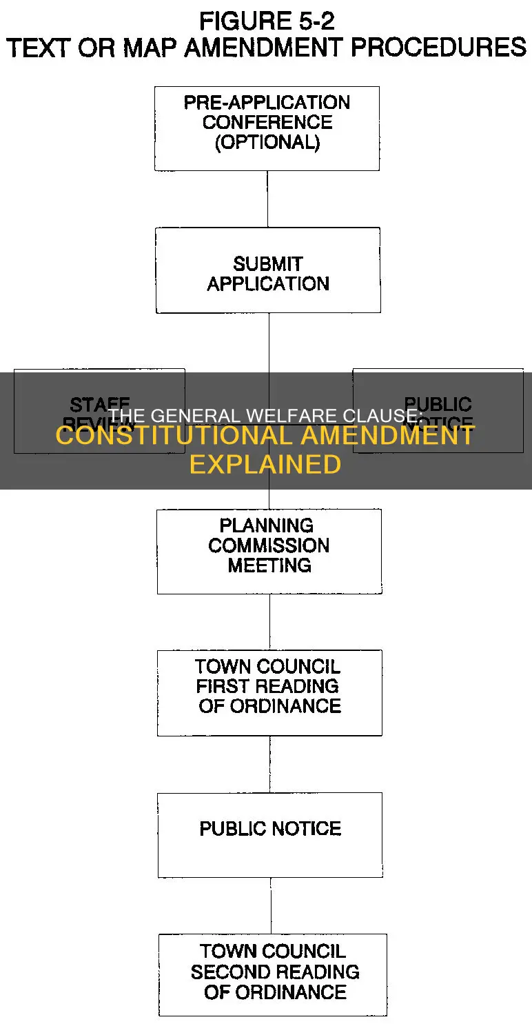 which constitutional amendment talks about the general welfare