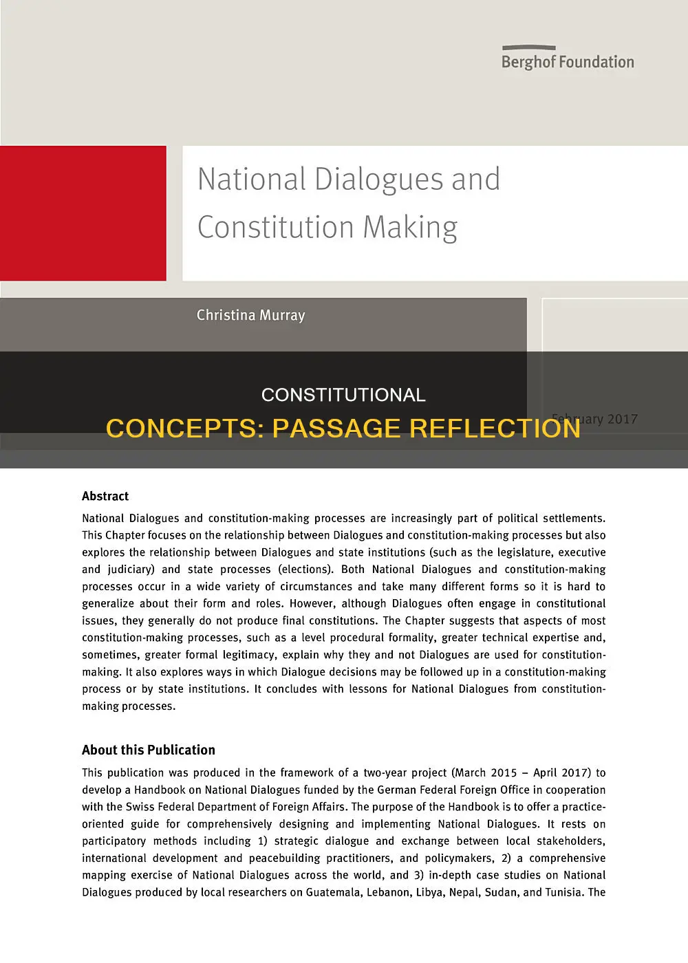 which constitutional concept is best reflected in the passage