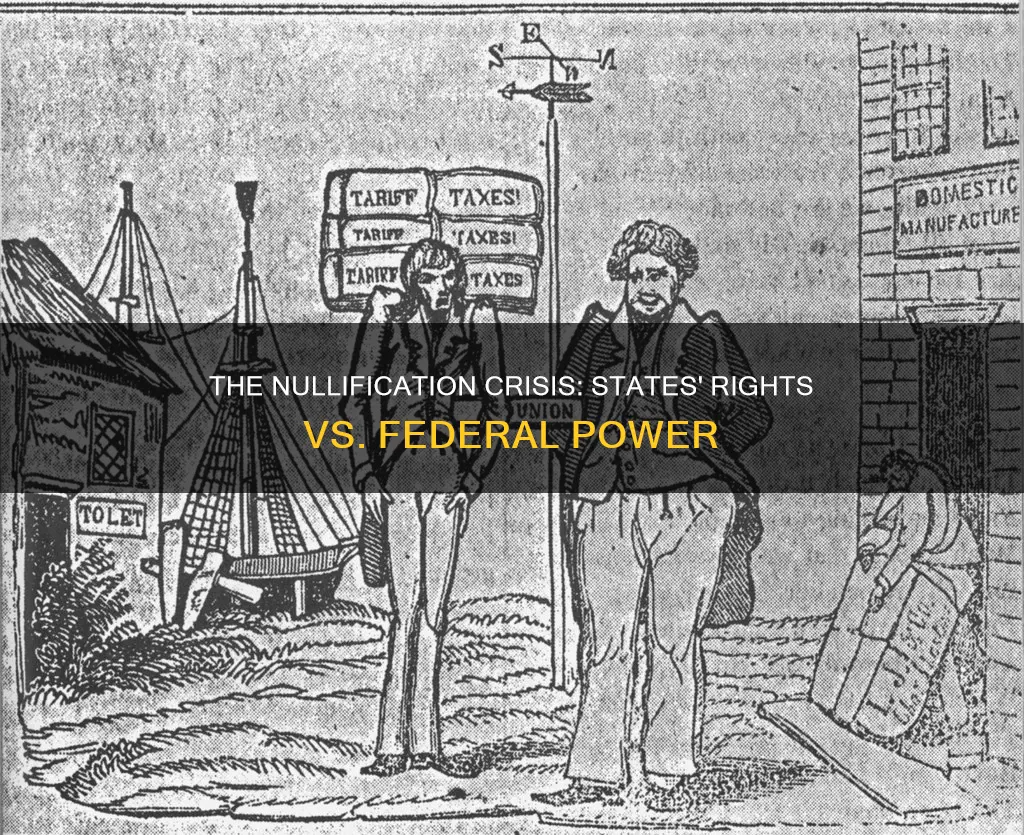 which constitutional issue led to nullification crisis of 1832