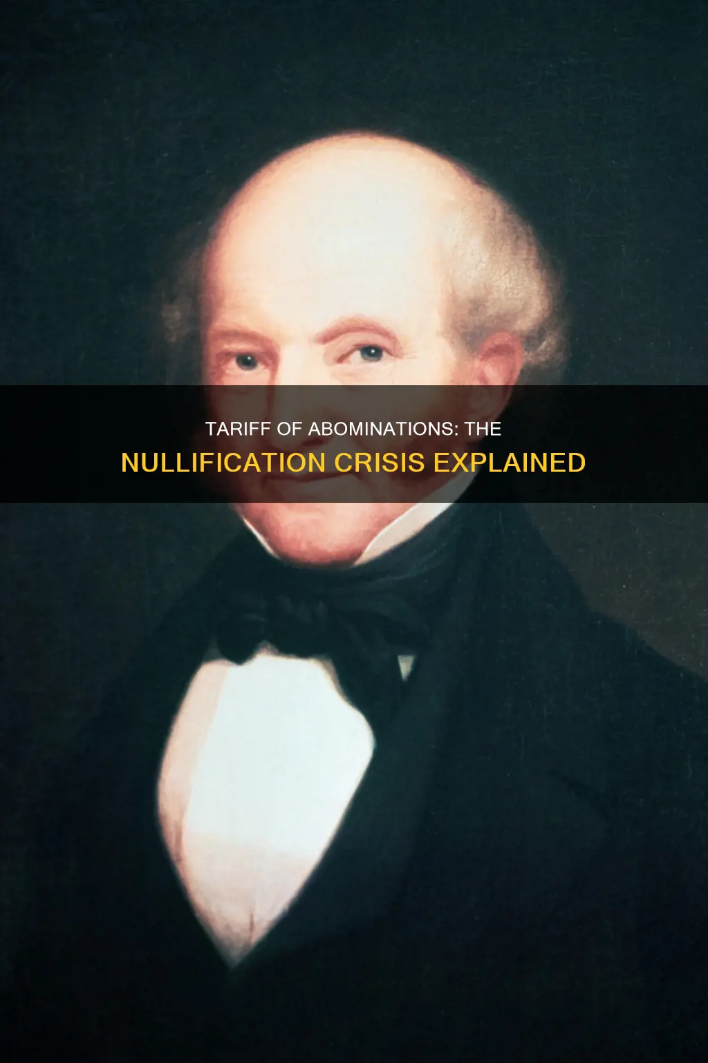 which constitutional issue led to the nullification crisis of 1832
