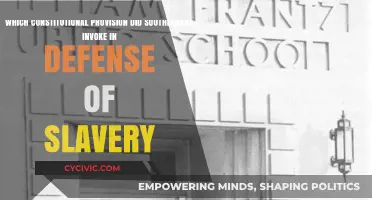 Southerners' Defense of Slavery: Constitutional Provision