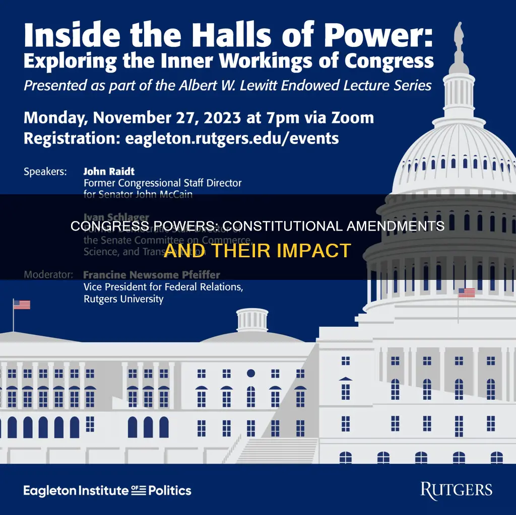 which constitutional provisions broadened the power of congress