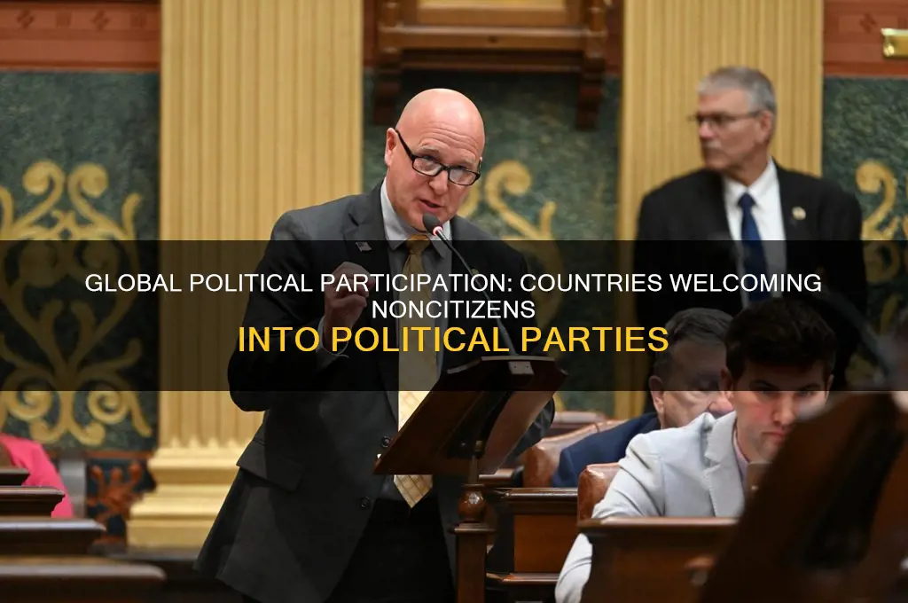 which countries allow noncitizens to join political party