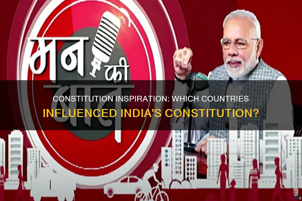 which countries constitutional features inspired indian constitution makers
