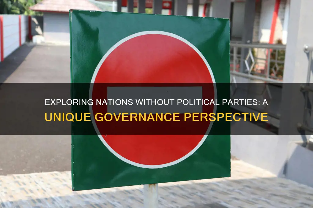 which countries do not have political parties