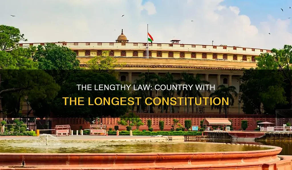 which country has longest written constitution