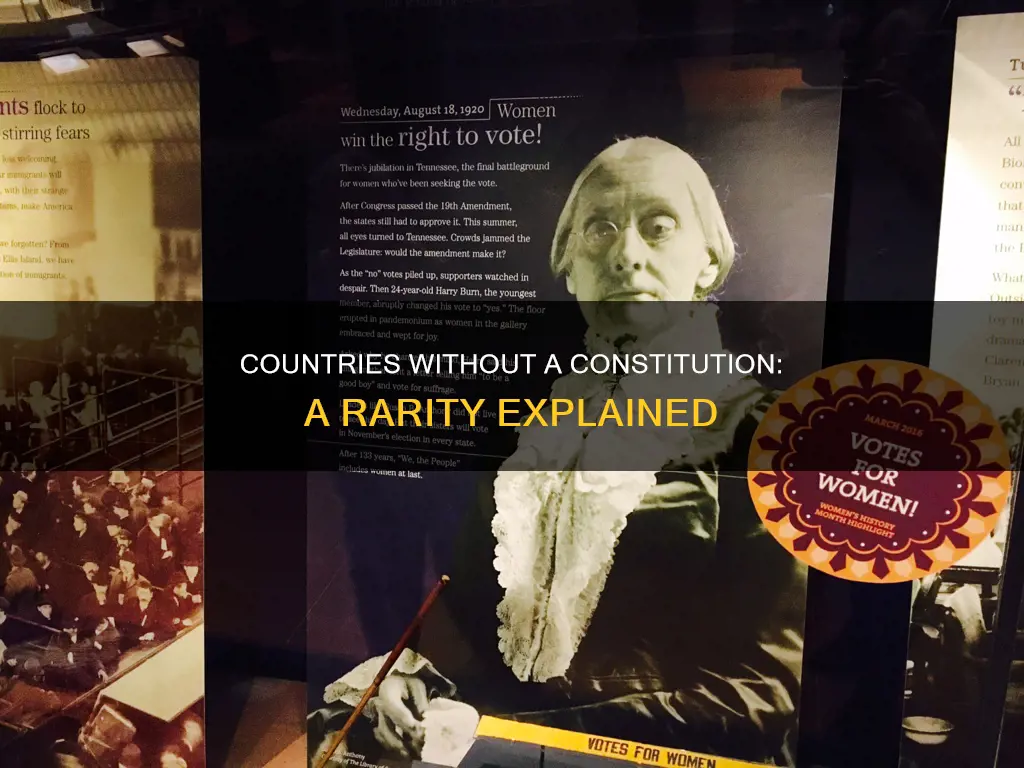 which country has no constitution in the world