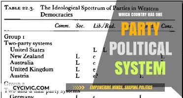 Exploring Nations with a One-Party Political System: A Global Overview