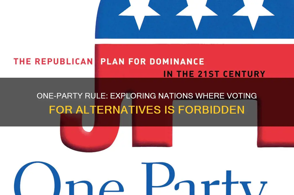 which country has one political party can not vote
