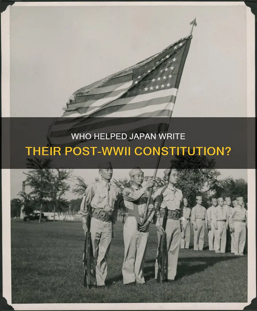 which country helped japan write their constitution after wwii