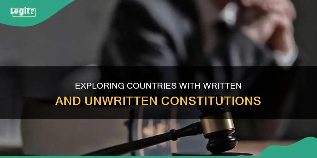which country practice written and unwritten constitution