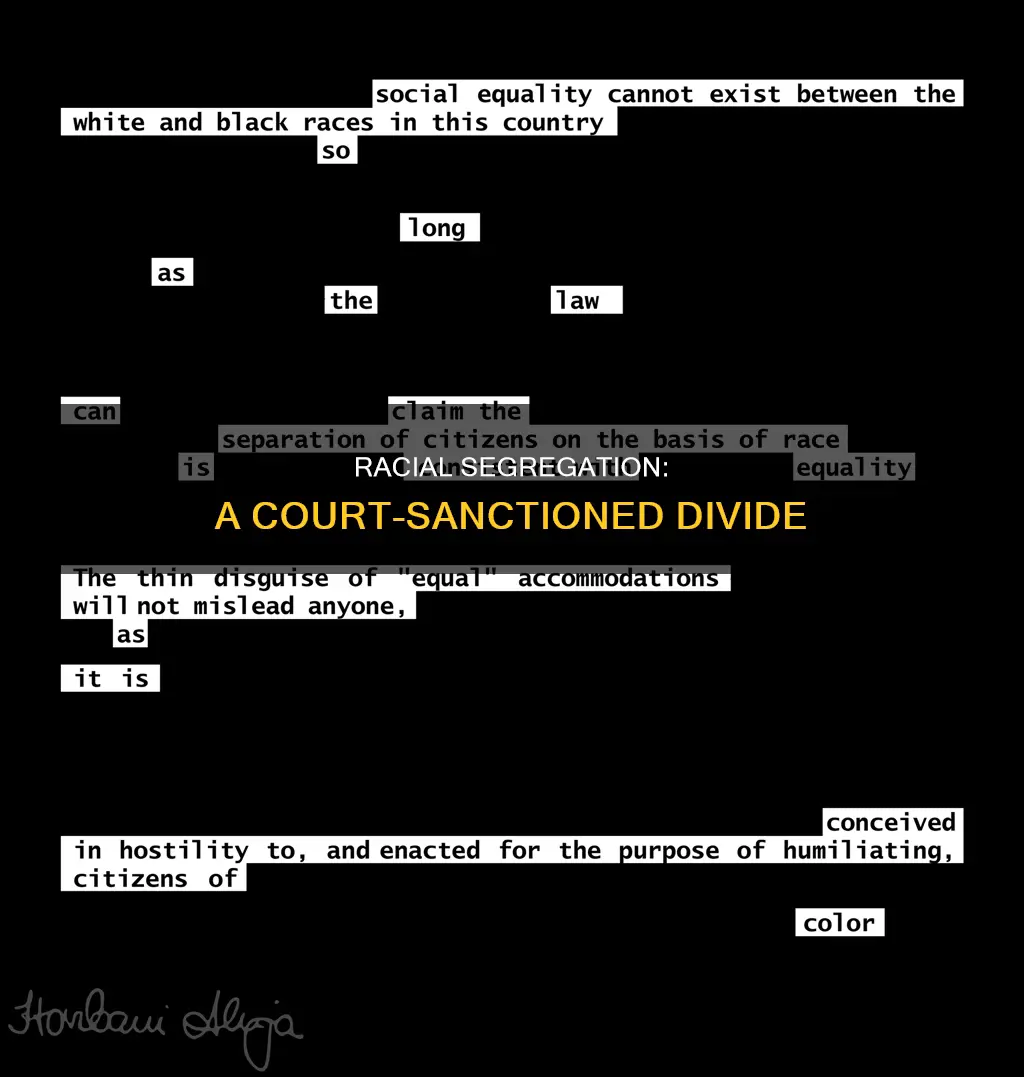 which court case said it was constitutional to seperate races