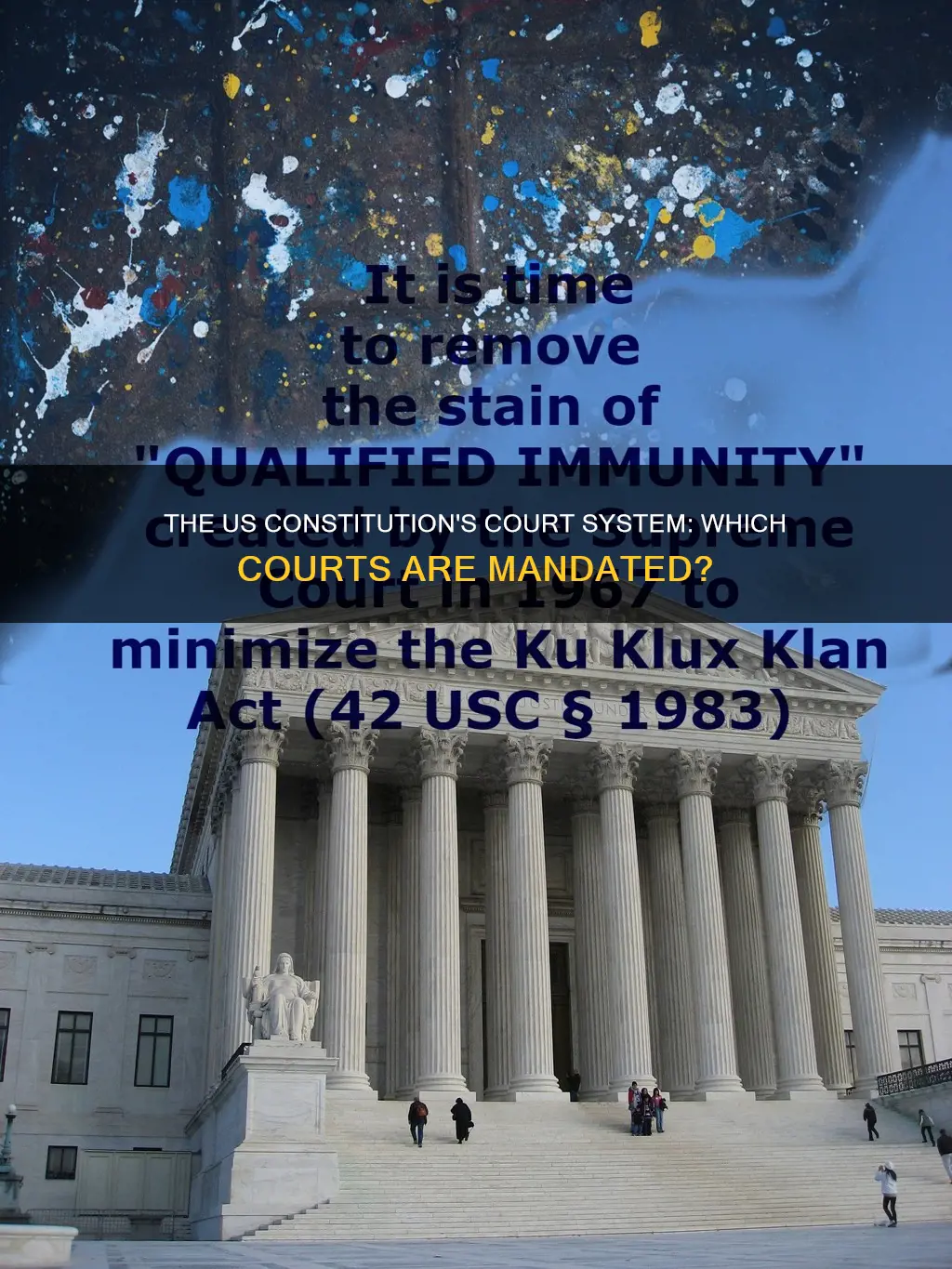 which courts are mandated by the us constitution