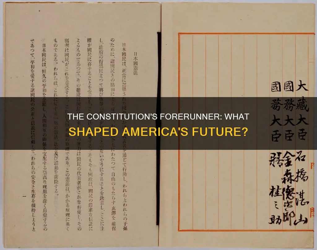 which document was a forerunner to the us constitution