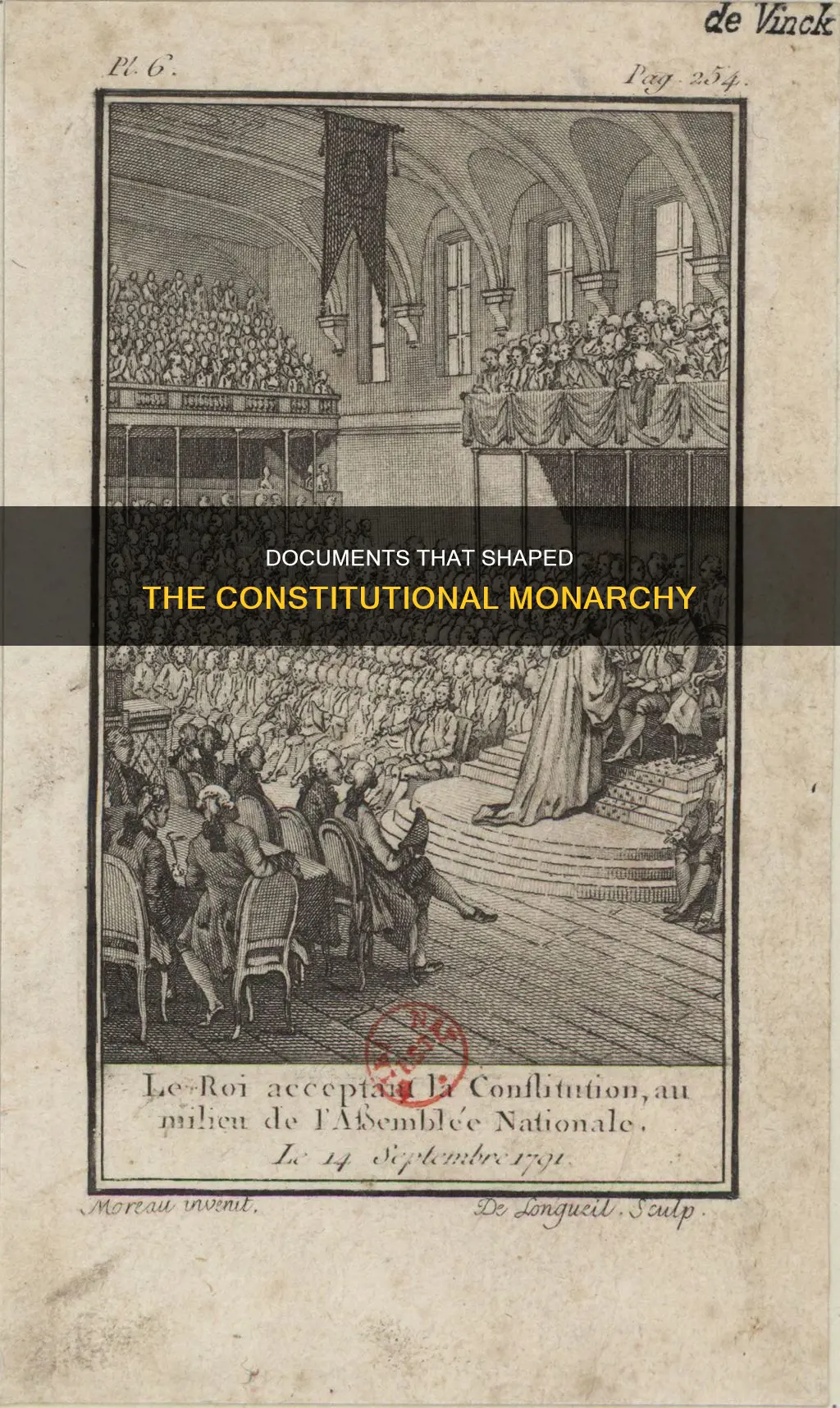 which documents contributed to constitutional monarchy