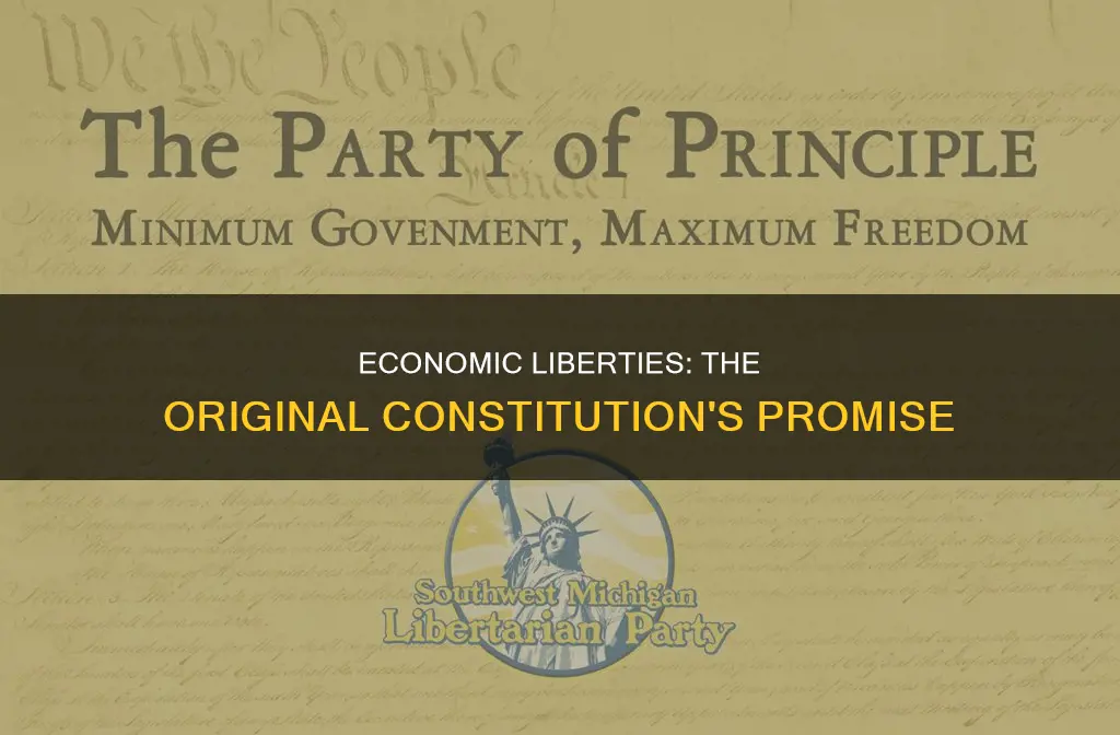 which economic liberty was guaranteed in the original constitution