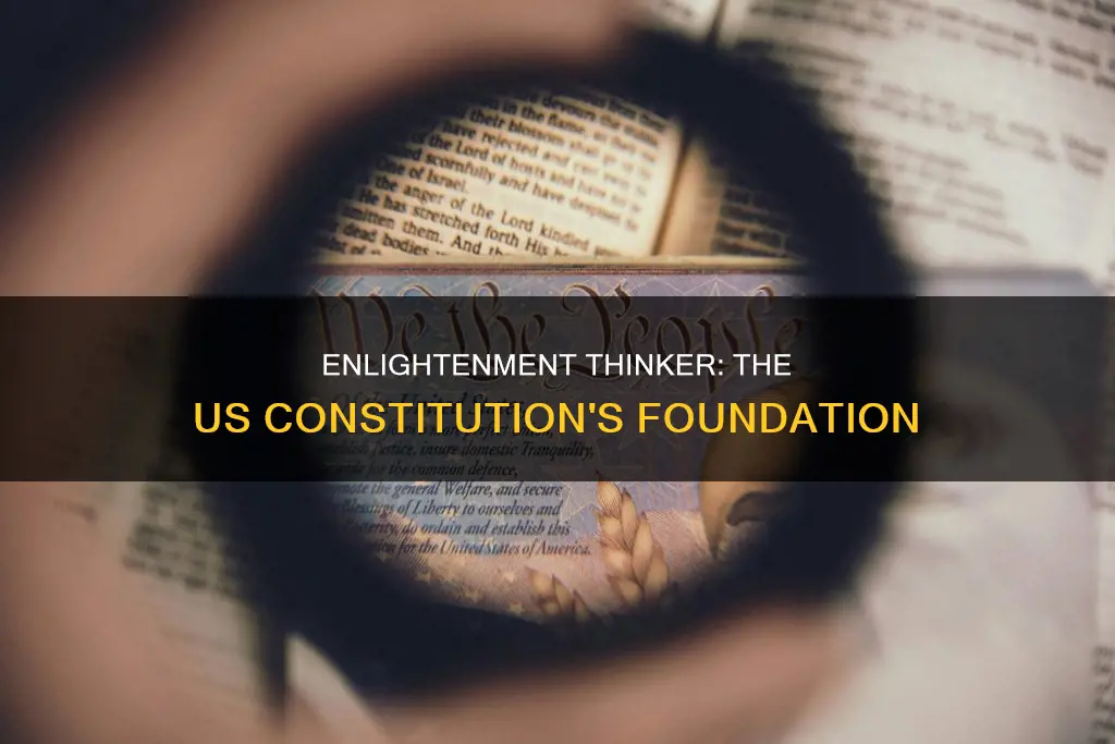 which enlightenment thinker inspired the structure of the us constitution