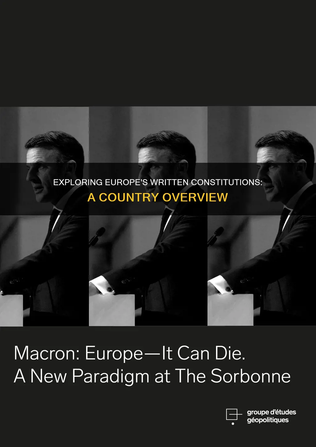 which european countries have a written constitution