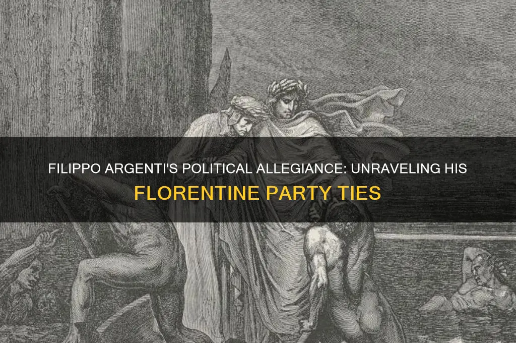 which florentine political party was filippo argenti affiliated with