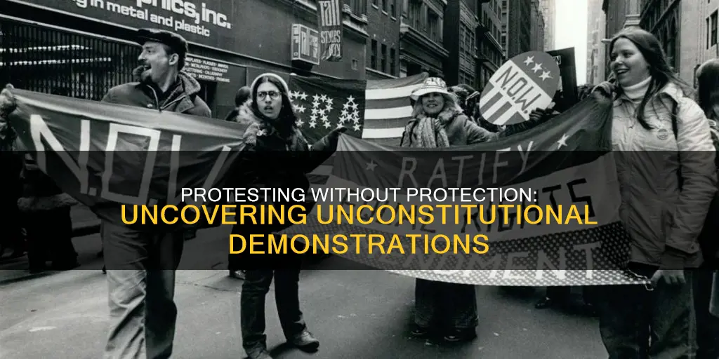 which form of protest is not protected by the constitution