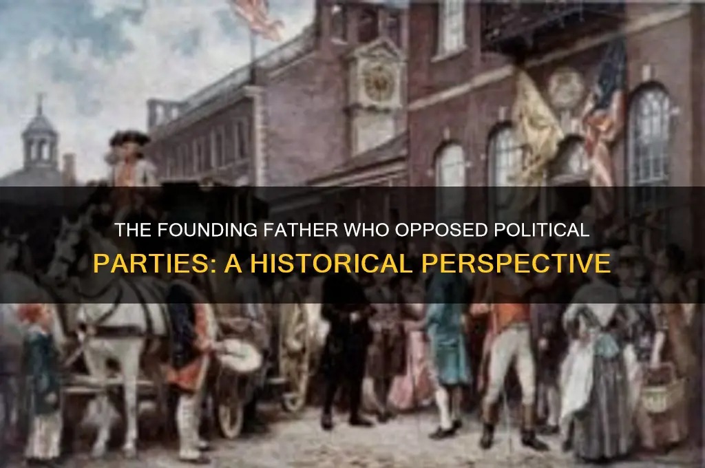 which founding father hated political parties
