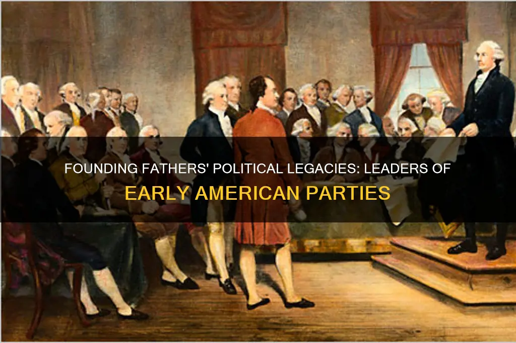 which founding father led each political party