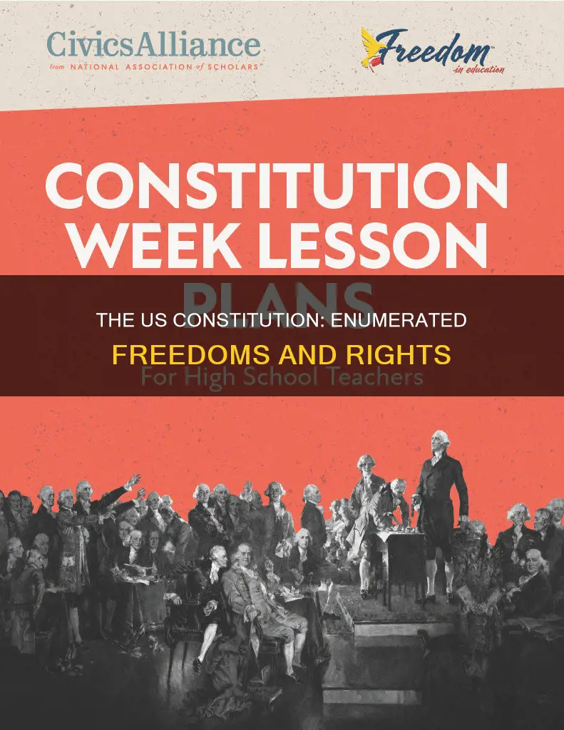 which freedom is enumerated in the us constitution