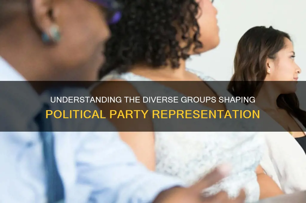 which groups that make up political parties are represented