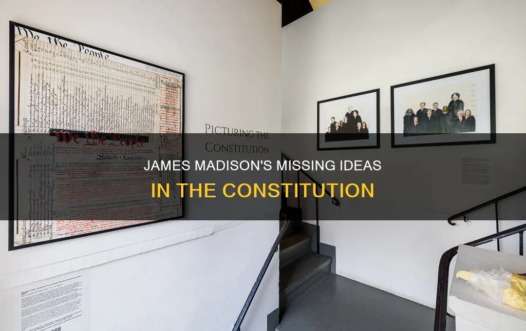 which ideas in the constitution were not by james madison