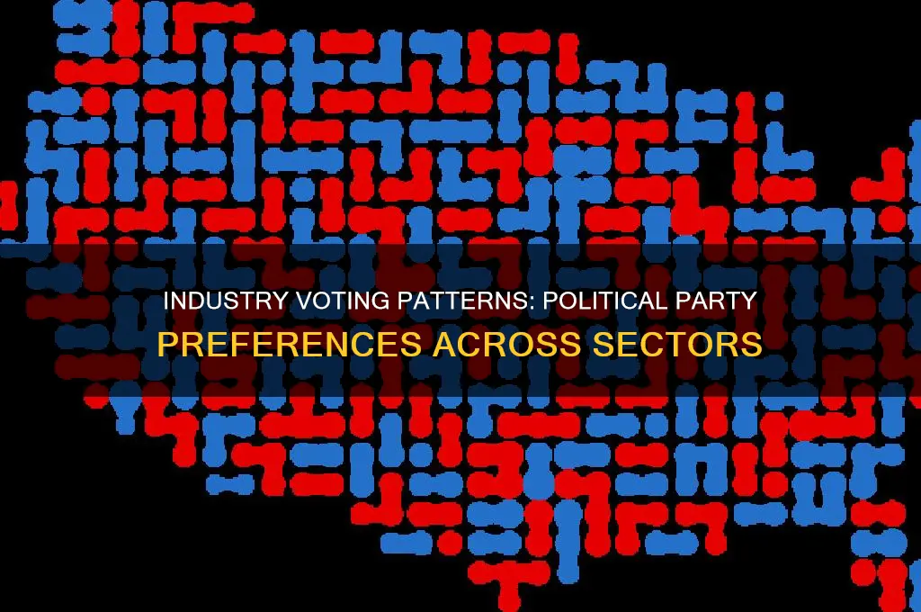 which industry vote for which political parties