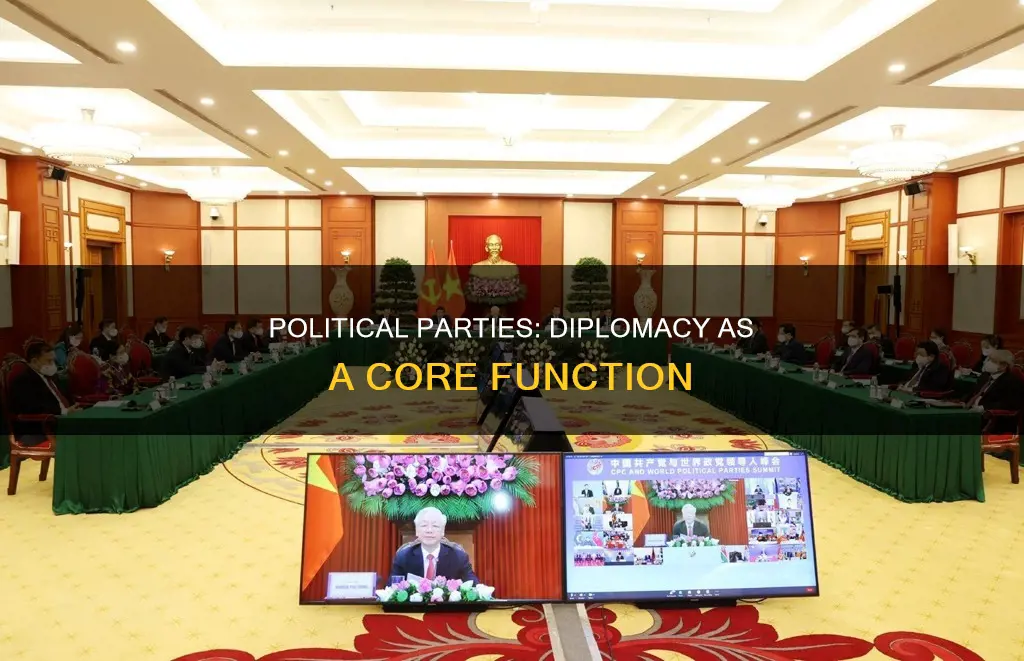 which is a primary function of political parties is diplomacy